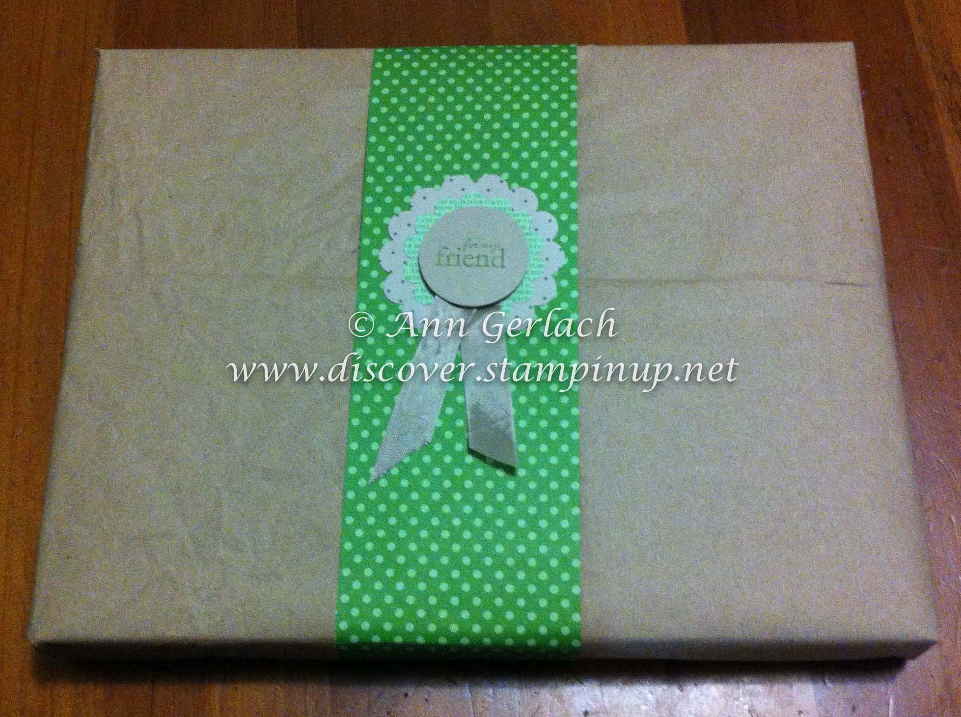 Upcycling Brown Paper Packaging Idea #1  Discover Ink – Ann Gerlach  Independent Stampin' Up!® Demonstrator